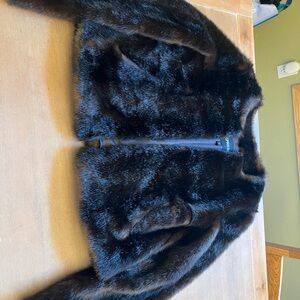 Express Black Faux Fur Jacket